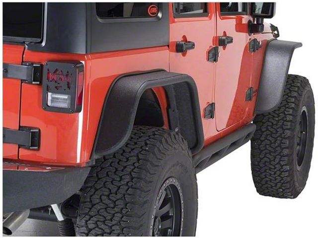 Fishbone Offroad Steel Fender Flares; Front and Rear (07-18 Jeep Wrangler JK)