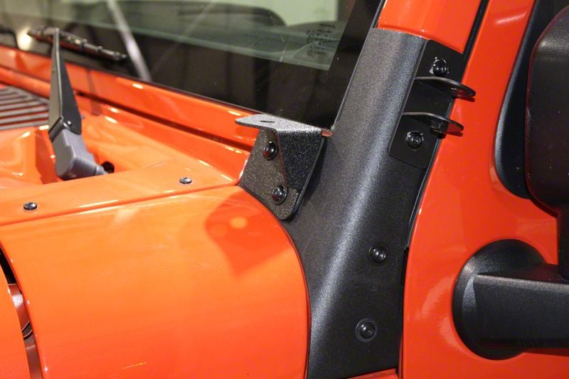 Fishbone Offroad Jeep Wrangler Windshield Light Mounting Brackets ...