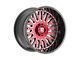 Fittipaldi Offroad FA07 Gloss Black Machined Face with Red Tint and Milled Windows 5-Lug Wheel; 22x12; -44mm Offset (07-13 Tundra)