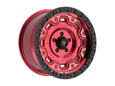 Fittipaldi Offroad FT100 Gloss Red with Machined Face, Red Tint and Satin Black Lip 5-Lug Wheel; 18x9; 18mm Offset (07-13 Tundra)