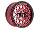 Fittipaldi Offroad FT101 Gloss Red with Machined Face, Red Tint and Satin Black Lip 5-Lug Wheel; 20x9; 18mm Offset (07-13 Tundra)