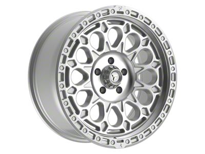 Fittipaldi Offroad FT101 Gloss Silver with Machined Face and Undercut 5-Lug Wheel; 20x9; 18mm Offset (07-13 Tundra)