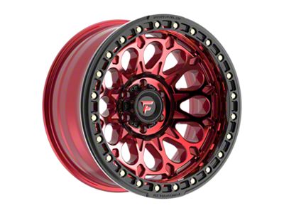 Fittipaldi Offroad FB153 Gloss Red Machined with Red Tint and Gloss Black Ring 6-Lug Wheel; 20x10; -38mm Offset (22-25 Bronco Raptor)