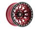 Fittipaldi Offroad FB153 Gloss Red Machined with Red Tint and Gloss Black Ring 6-Lug Wheel; 20x10; -38mm Offset (22-24 Bronco Raptor)