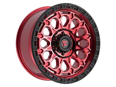 Fittipaldi Offroad FT101 Gloss Red with Machined Face, Red Tint and Satin Black Lip 6-Lug Wheel; 20x9; 18mm Offset (22-24 Bronco Raptor)