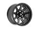 Fittipaldi Offroad FT104 Satin Anthracite with Satin Black Lip 6-Lug Wheel; 17x9; -6mm Offset (22-24 Bronco Raptor)