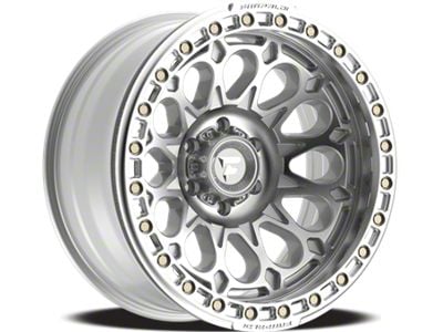 Fittipaldi Offroad FB153 Gloss Silver Machined with Machined Ring Wheel; 17x9; -15mm Offset (20-24 Jeep Gladiator JT)