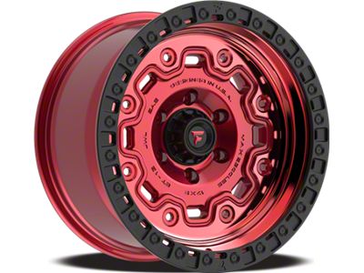 Fittipaldi Offroad FT100 Gloss Red with Machined Face, Red Tint and Satin Black Lip Wheel; 20x9; 0mm Offset (20-24 Jeep Gladiator JT)