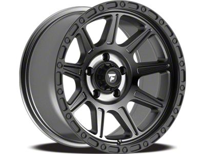 Fittipaldi Offroad FT104 Satin Anthracite with Satin Black Lip Wheel; 17x9; -12mm Offset (20-24 Jeep Gladiator JT)