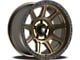 Fittipaldi Offroad FT104 Satin Bronze with Satin Black Lip Wheel; 17x9; -12mm Offset (07-18 Jeep Wrangler JK)