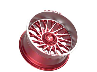 Fittipaldi Offroad FA08 Gloss Red Machined 6-Lug Wheel; 22x12; -44mm Offset (04-15 Titan)