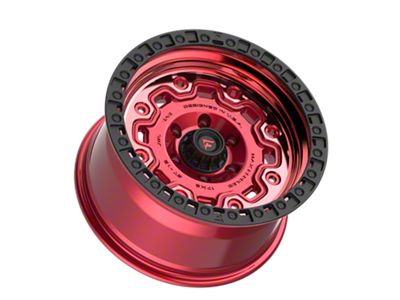 Fittipaldi Offroad FT100 Machined with Red Tint 6-Lug Wheel; 17x9; -12mm Offset (05-15 Tacoma)