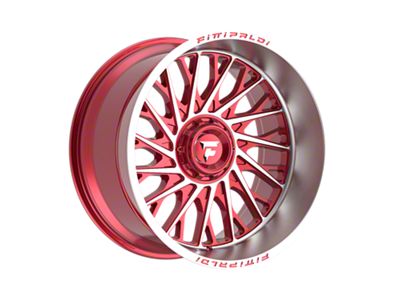 Fittipaldi Offroad FA08 Gloss Red with Machined Face and Lip 5-Lug Wheel; 22x12; -44mm Offset (07-13 Tundra)