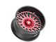 Fittipaldi Offroad FA07 Gloss Black Machined with Red Tint 6-Lug Wheel; 26x12; -44mm Offset (10-24 4Runner)