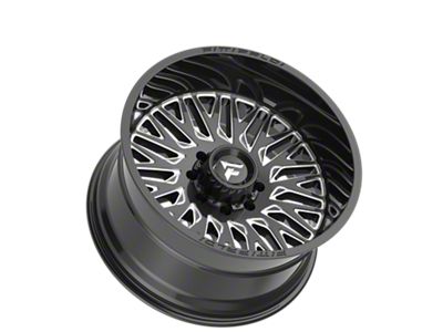 Fittipaldi Offroad FA07 Gloss Black Milled 6-Lug Wheel; 22x12; -44mm Offset (2024 Tacoma)