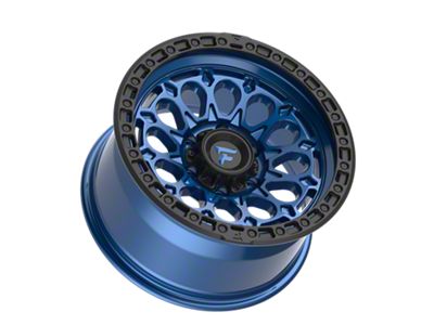 Fittipaldi Offroad FT101 Satin Blue with Black Ring 6-Lug Wheel; 17x9; -12mm Offset (2024 Tacoma)