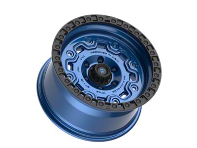 Fittipaldi Offroad FT100 Satin Blue with Black Ring 6-Lug Wheel; 17x9; -12mm Offset (03-09 4Runner)