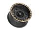 Fittipaldi Offroad FT100 Satin Black with Bronze Ring 6-Lug Wheel; 17x9; -12mm Offset (03-09 4Runner)