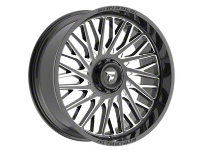 Fittipaldi Offroad FA08 Gloss Black Milled 6-Lug Wheel; 24x10; -19mm Offset (22-24 Bronco Raptor)