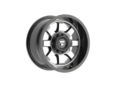 Fittipaldi Offroad FA16 Gloss Black Machined 6-Lug Wheel; 17x9; -12mm Offset (22-24 Bronco Raptor)