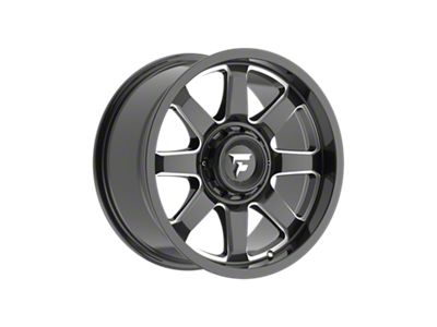 Fittipaldi Offroad FA16 Gloss Black Milled 6-Lug Wheel; 18x9; 12mm Offset (22-24 Bronco Raptor)