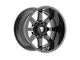 Fittipaldi Offroad FA16 Gloss Black Milled 6-Lug Wheel; 20x12; -51mm Offset (22-24 Bronco Raptor)