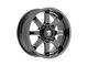 Fittipaldi Offroad FA16 Gloss Black Milled 6-Lug Wheel; 20x9; 12mm Offset (22-24 Bronco Raptor)