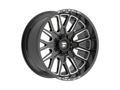 Fittipaldi Offroad FA18 Gloss Black Milled 6-Lug Wheel; 20x10; -19mm Offset (22-24 Bronco Raptor)