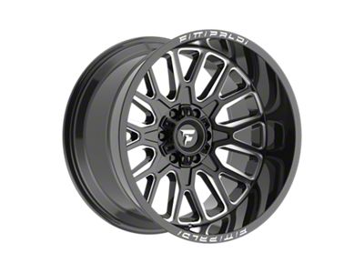 Fittipaldi Offroad FA18 Gloss Black Milled 6-Lug Wheel; 20x12; -44mm Offset (22-24 Bronco Raptor)