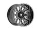 Fittipaldi Offroad FA18 Gloss Black Milled 6-Lug Wheel; 20x12; -44mm Offset (22-24 Bronco Raptor)