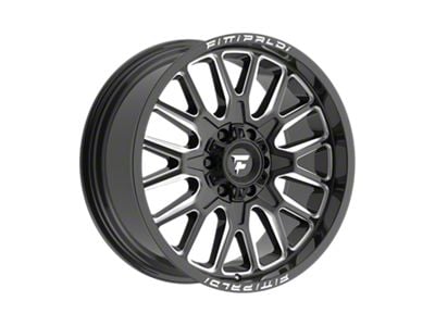 Fittipaldi Offroad FA18 Gloss Black Milled 6-Lug Wheel; 20x9; 18mm Offset (22-24 Bronco Raptor)