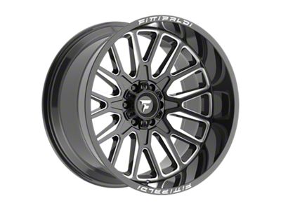 Fittipaldi Offroad FA18 Gloss Black Milled 6-Lug Wheel; 22x12; -44mm Offset (22-24 Bronco Raptor)