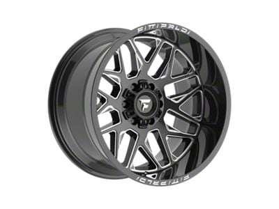 Fittipaldi Offroad FA19 Gloss Black Milled 6-Lug Wheel; 20x12; -44mm Offset (22-24 Bronco Raptor)