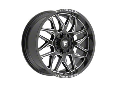 Fittipaldi Offroad FA19 Gloss Black Milled 6-Lug Wheel; 20x9; 18mm Offset (22-24 Bronco Raptor)