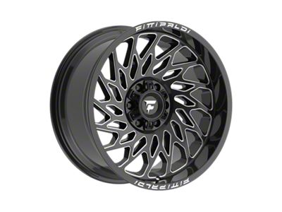 Fittipaldi Offroad FA20 Gloss Black Milled 6-Lug Wheel; 20x10; -19mm Offset (22-24 Bronco Raptor)