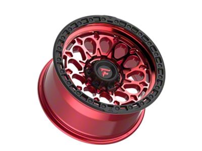 Fittipaldi Offroad FT101 Machined with Red Tint 6-Lug Wheel; 17x9; -12mm Offset (21-24 Bronco, Excluding Raptor)