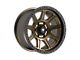 Fittipaldi Offroad FT104 Satin Bronze with Satin Black Lip 6-Lug Wheel; 17x9; -6mm Offset (22-24 Bronco Raptor)