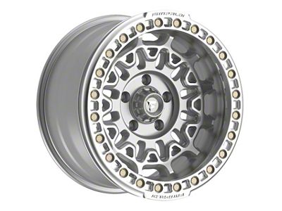 Fittipaldi Offroad FB150 Machined Silver Wheel; 17x9; -15mm Offset (20-24 Jeep Gladiator JT)