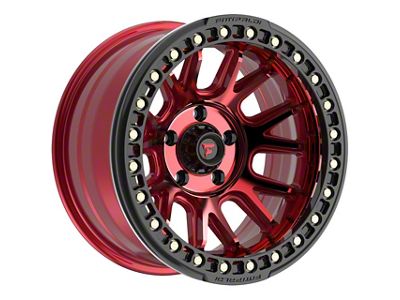 Fittipaldi Offroad FB151 Metallic Red with Red Tint Wheel; 17x9; -38mm Offset (20-24 Jeep Gladiator JT)