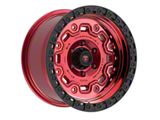 Fittipaldi Offroad FT100 Gloss Black Machined with Red Tint Wheel; 17x9; -12mm Offset (20-25 Jeep Gladiator JT)