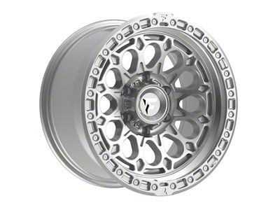 Fittipaldi Offroad FT101 Gloss Silver Machined Wheel; 17x9; -12mm Offset (20-24 Jeep Gladiator JT)