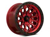 Fittipaldi Offroad FT101 Gloss Black Machined with Red Tint Wheel; 17x9; -12mm Offset (05-10 Jeep Grand Cherokee WK, Excluding SRT8)