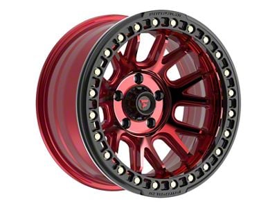 Fittipaldi Offroad FB151 Metallic Red with Red Tint Wheel; 17x9; -38mm Offset (18-24 Jeep Wrangler JL)