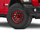 Fittipaldi Offroad FT101 Gloss Black Machined with Red Tint Wheel; 17x9 (18-24 Jeep Wrangler JL)