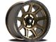 Fittipaldi Offroad FT104 Satin Bronze with Satin Black Lip Wheel; 17x9; -12mm Offset (18-24 Jeep Wrangler JL)