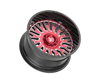 Fittipaldi Offroad FA07 Gloss Black Machined with Red Tint 6-Lug Wheel; 22x12; -44mm Offset (22-24 Tundra)