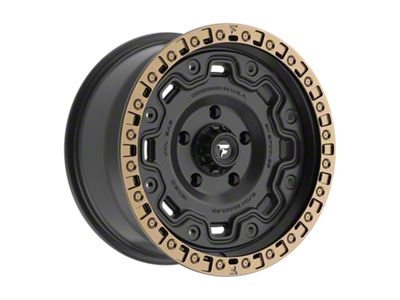 Fittipaldi Offroad FT100 Satin Black with Bronze Ring 5-Lug Wheel; 18x9; 18mm Offset (14-21 Tundra)