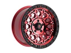 Fittipaldi Offroad FT101 Gloss Red with Machined Face, Red Tint and Satin Black Lip 5-Lug Wheel; 18x9; 18mm Offset (14-21 Tundra)