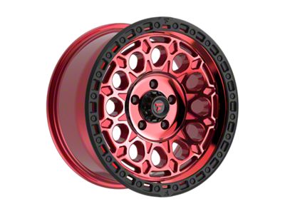 Fittipaldi Offroad FT101 Gloss Red with Machined Face, Red Tint and Satin Black Lip 5-Lug Wheel; 18x9; 18mm Offset (14-21 Tundra)