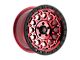 Fittipaldi Offroad FT101 Gloss Red with Machined Face, Red Tint and Satin Black Lip 5-Lug Wheel; 18x9; 18mm Offset (14-21 Tundra)